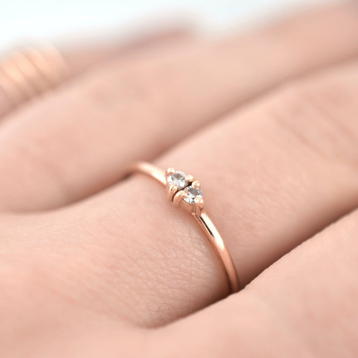 Toi et Moi Diamond Stacking Ring