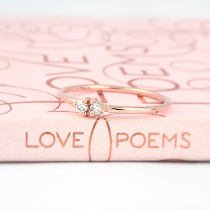Toi et Moi Diamond Stacking Ring
