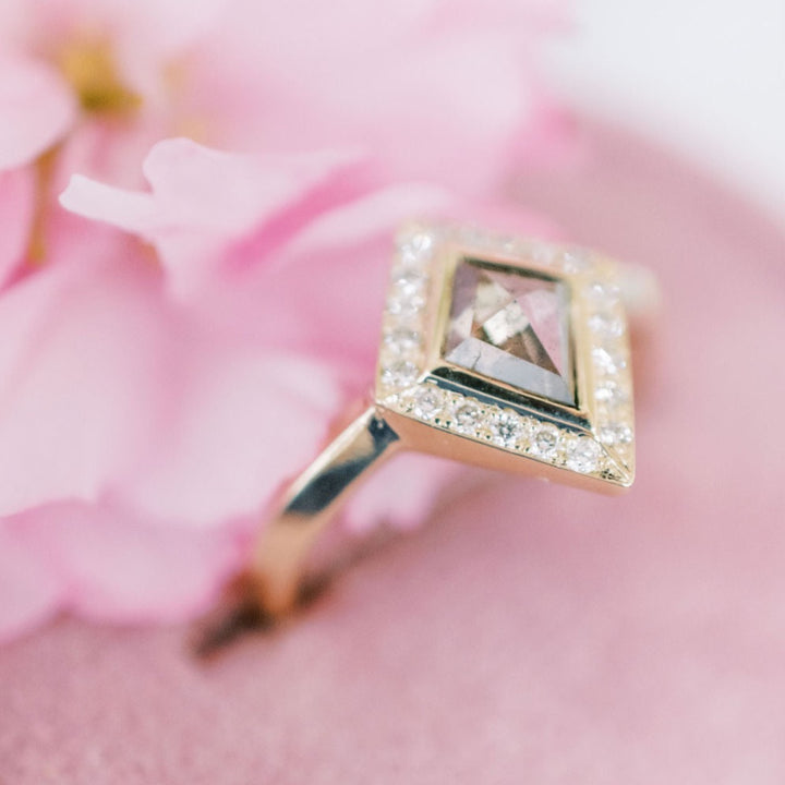 Champagne Kite Diamond Ring