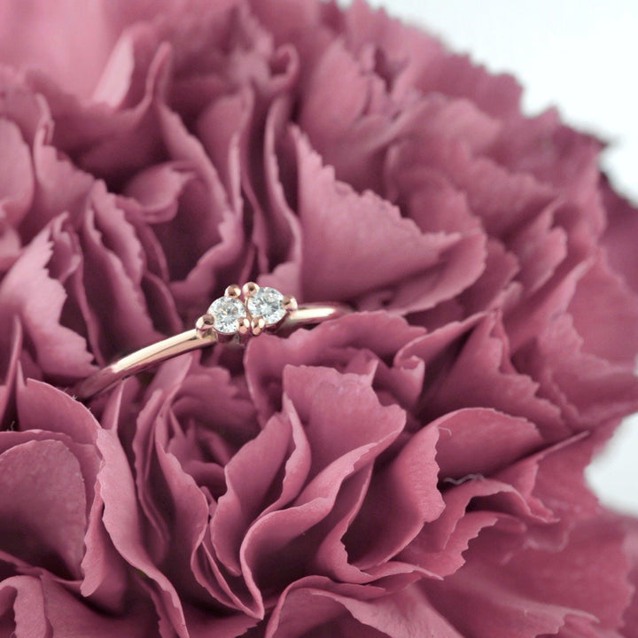Toi et Moi Diamond Stacking Ring
