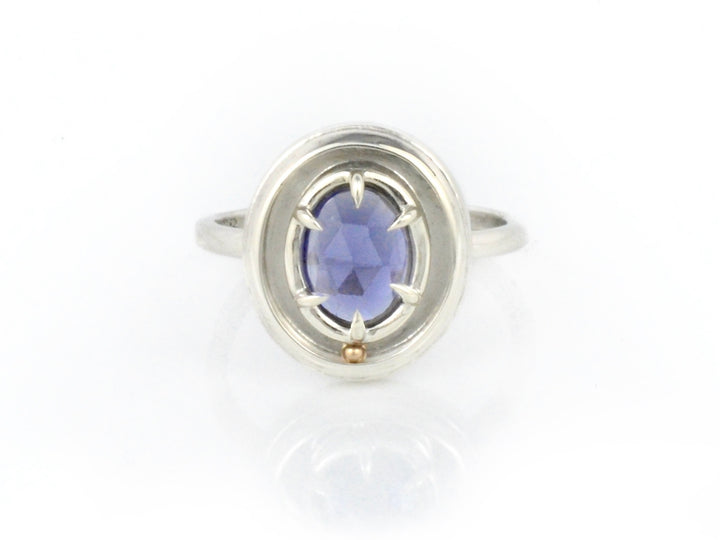 The Orbit Solitaire in Iolite, Silver