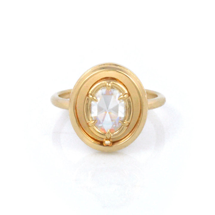 The Orbit Solitaire in Moissanite