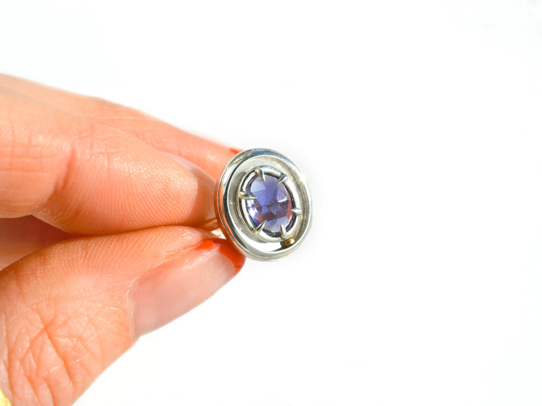 The Orbit Solitaire in Iolite, Silver