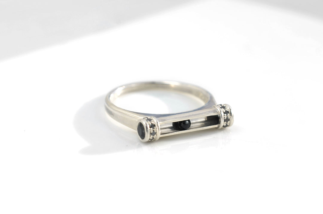 Pipeline Ring in Onyx