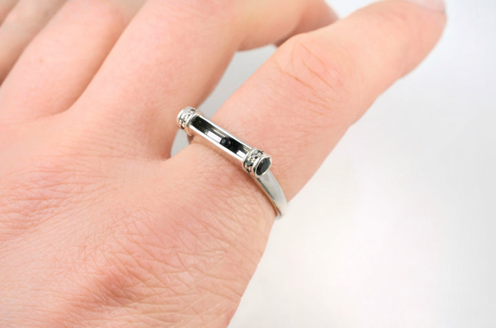 Pipeline Ring in Onyx
