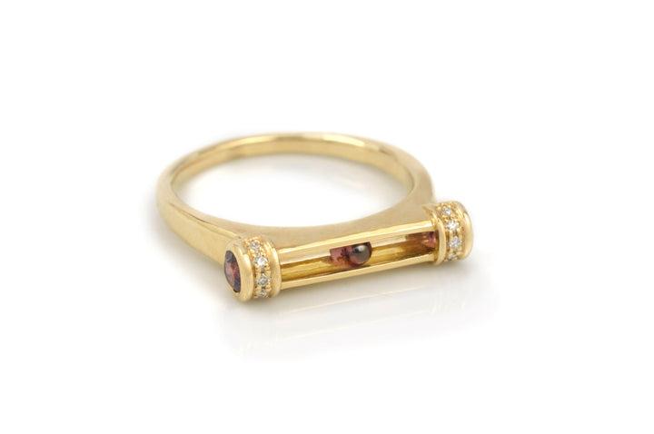 Pipeline Ring in Rhodolite Garnet