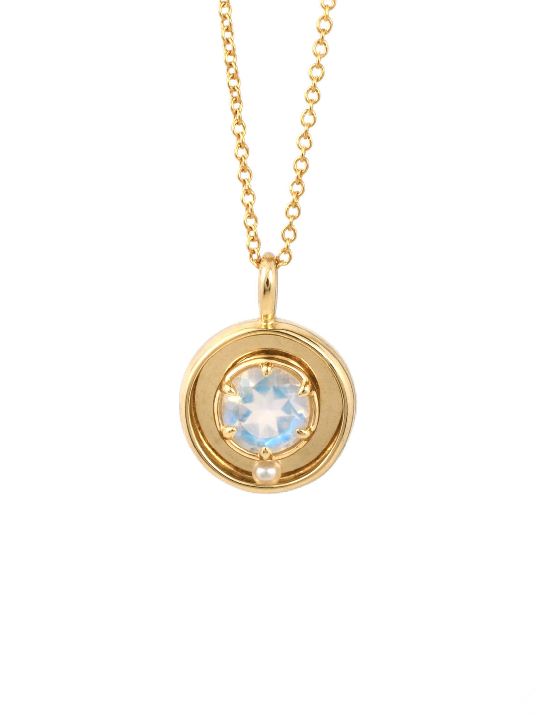The Orbit Pendant in Moonstone