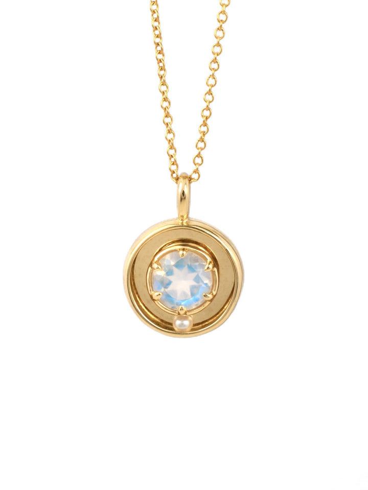 The Orbit Pendant in Moonstone