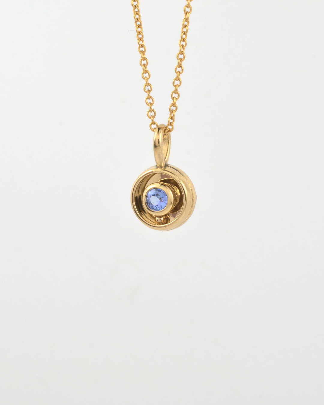 Tanzanite Orbit Charm 04