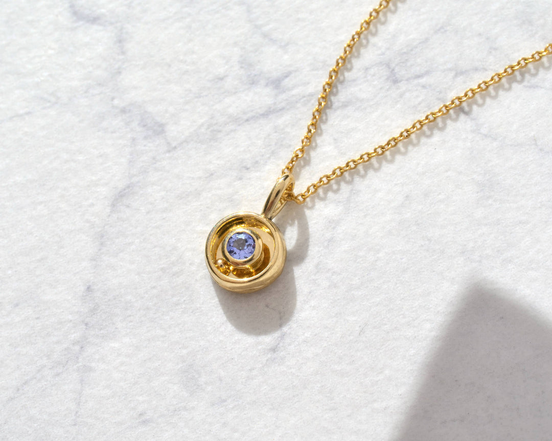 Tanzanite Orbit Charm 04
