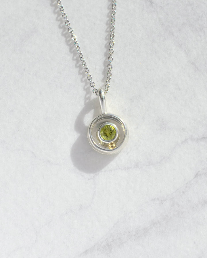 Peridot Orbit Charm 08