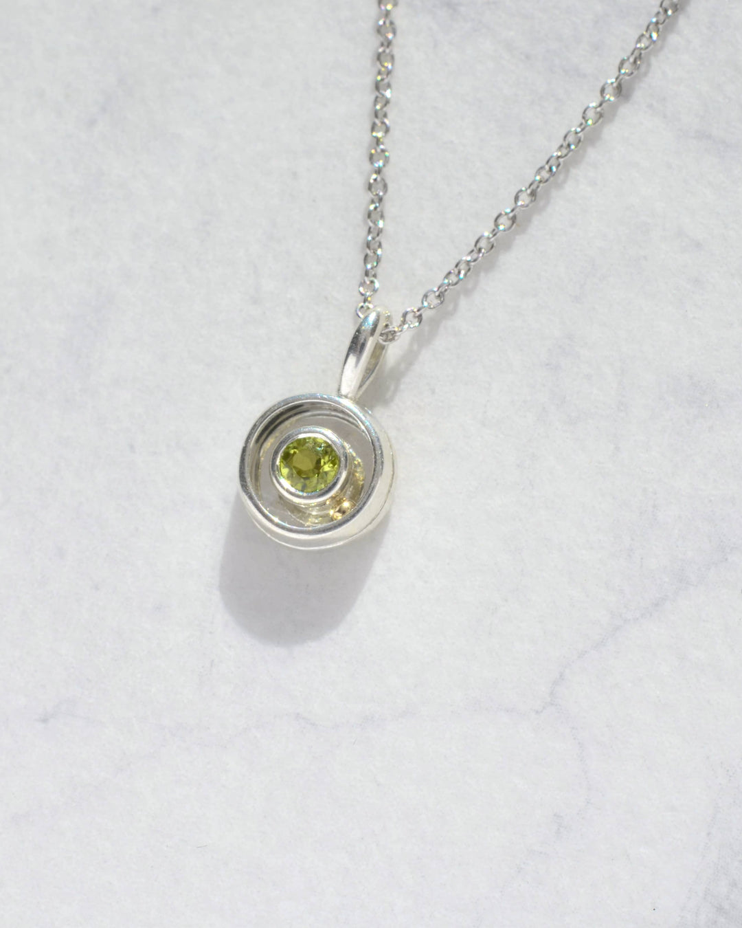 Peridot Orbit Charm 08