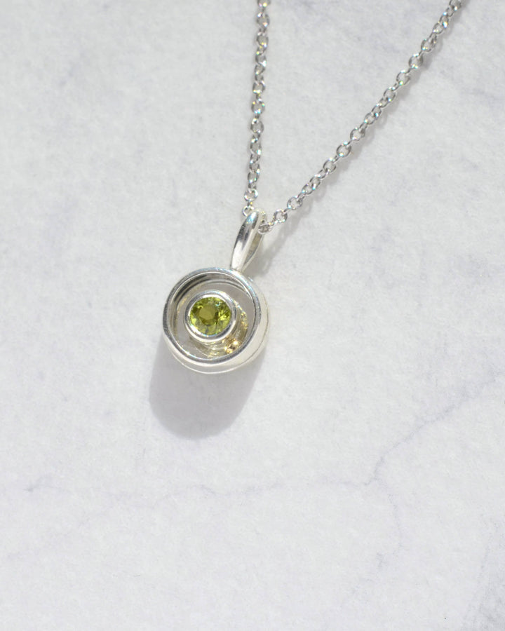 Peridot Orbit Charm 08