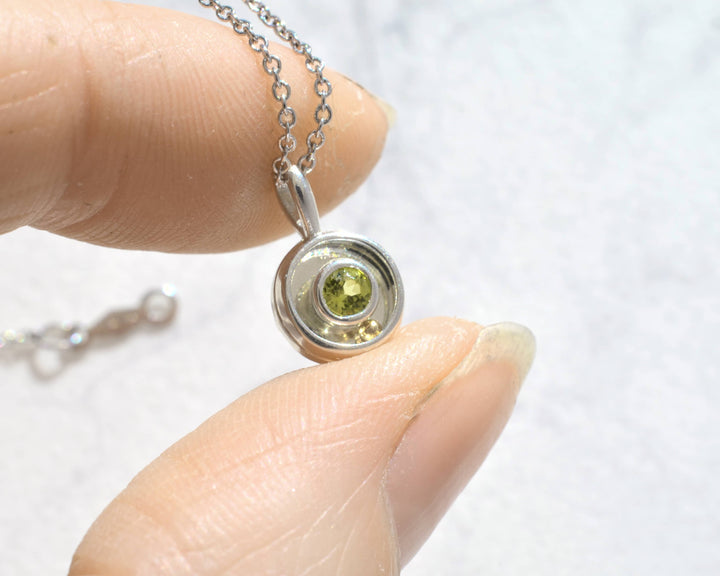 Peridot Orbit Charm 08