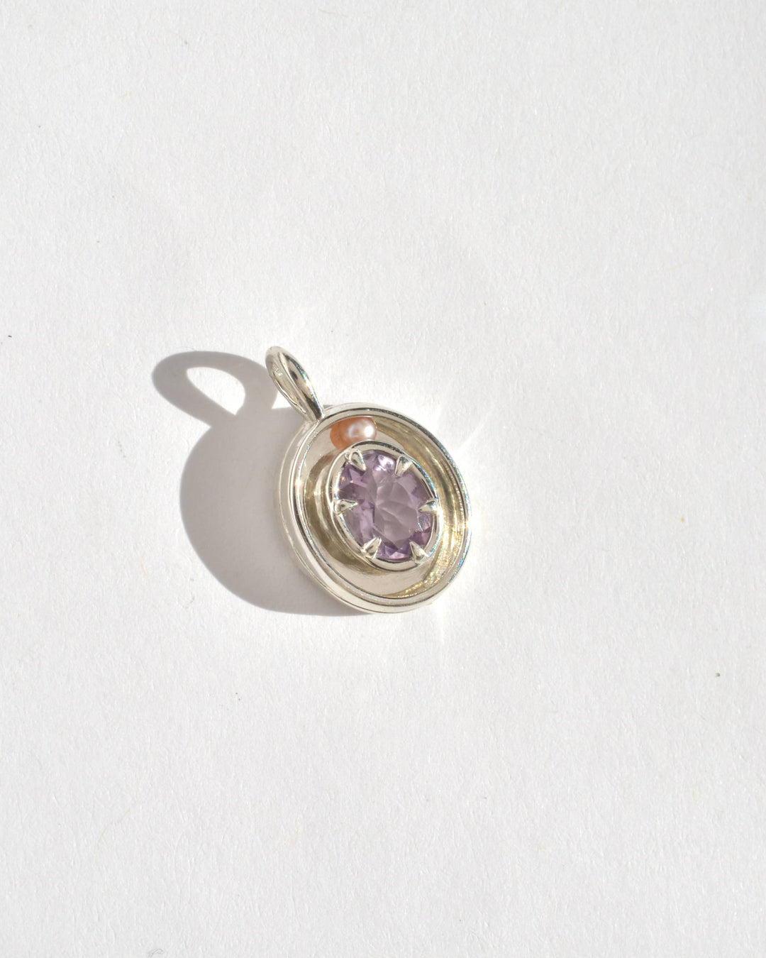 Lavender Chalcedony Orbit Charm 05