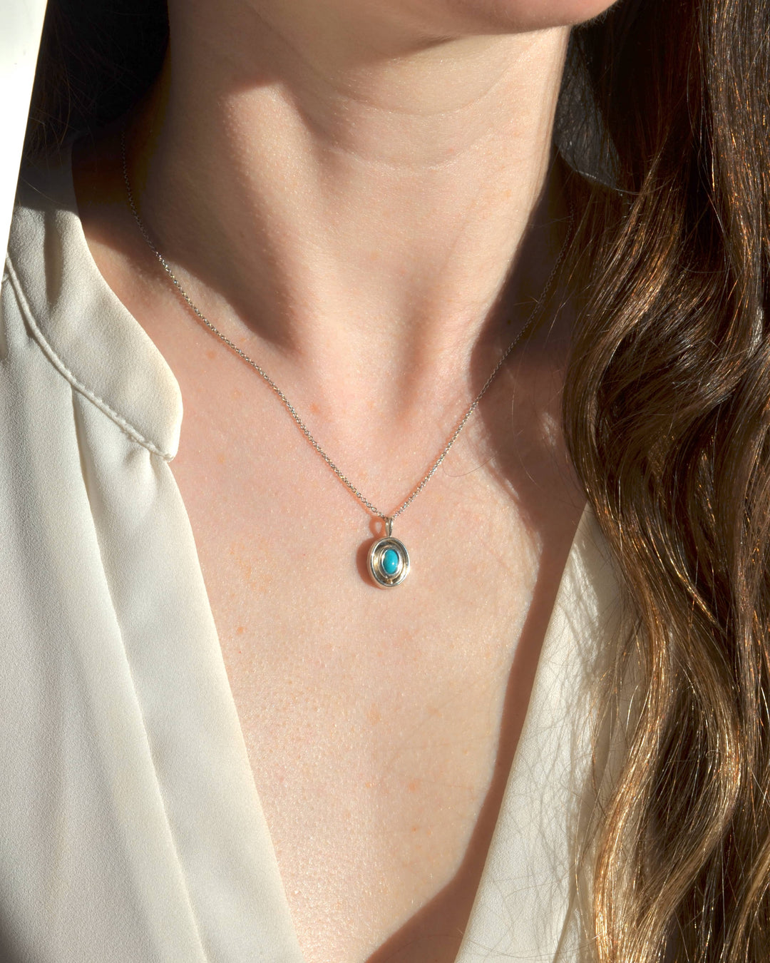 Turquoise Orbit Charm 06