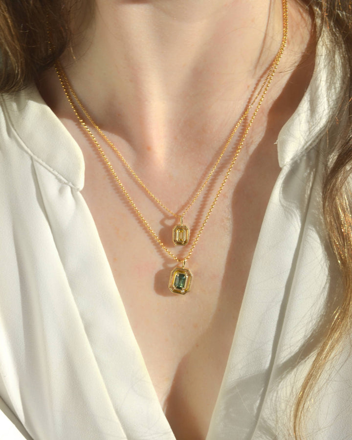 Yellow Sapphire Orbit Charm 01 (The Golden One)