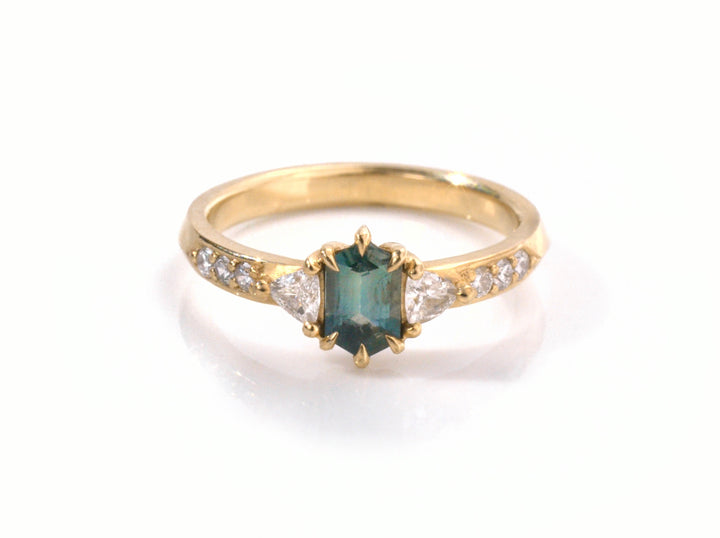 Montana Sapphire Hex Trio Ring