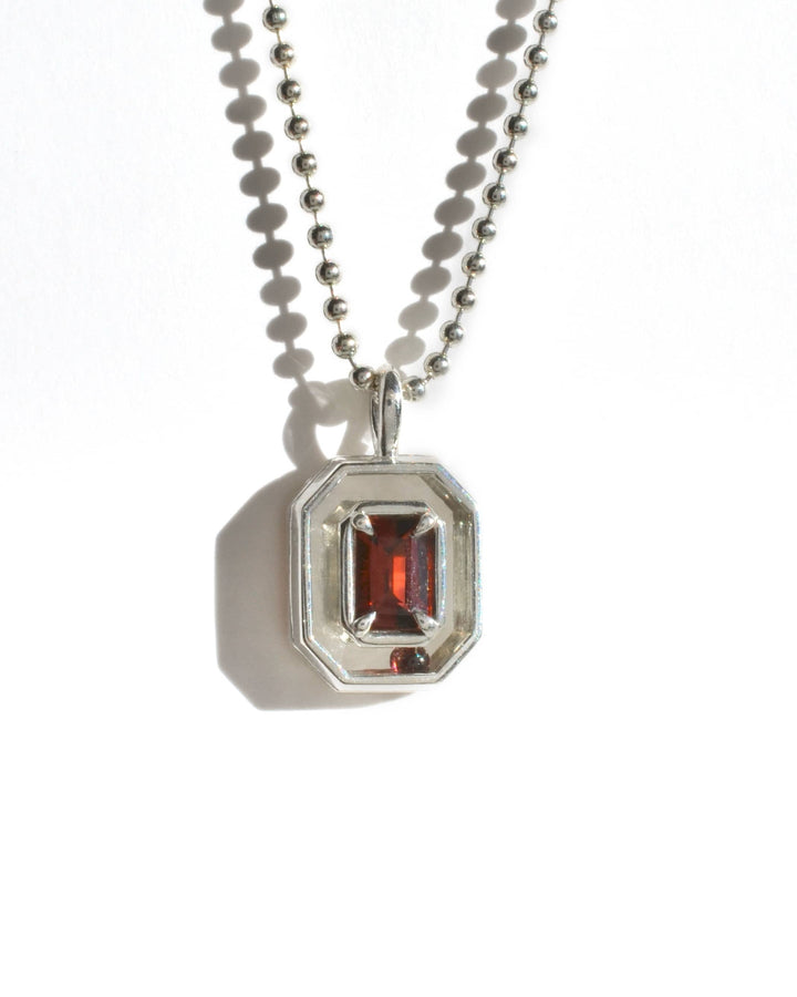 Garnet Orbit Charm 07