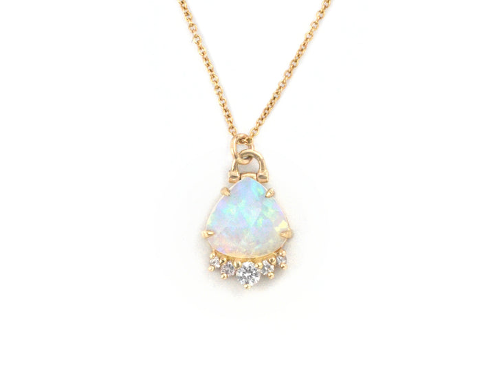 Opal Halo Necklace