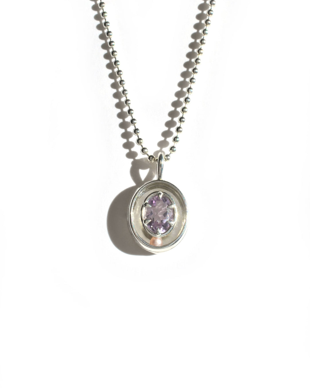 Lavender Chalcedony Orbit Charm 05