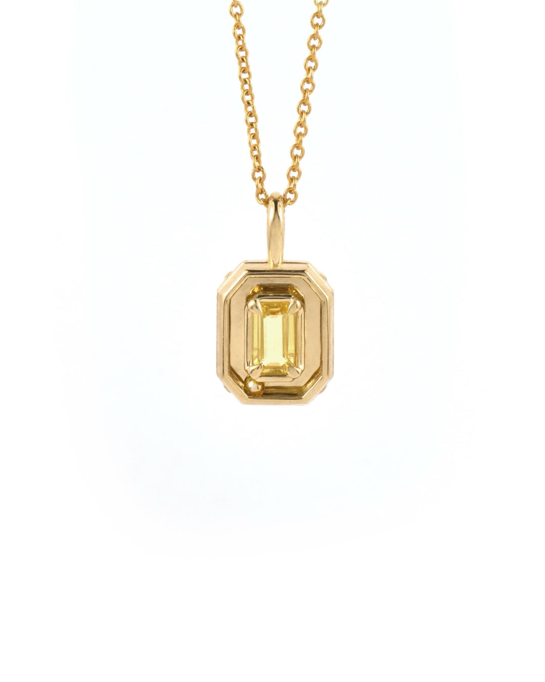 Yellow Sapphire Orbit Charm 01 (The Golden One)