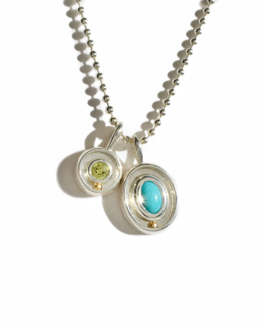 Turquoise Orbit Charm 06