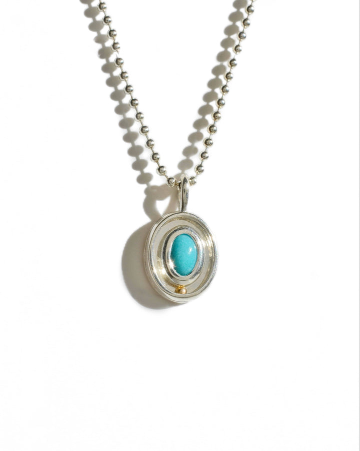 Turquoise Orbit Charm 06