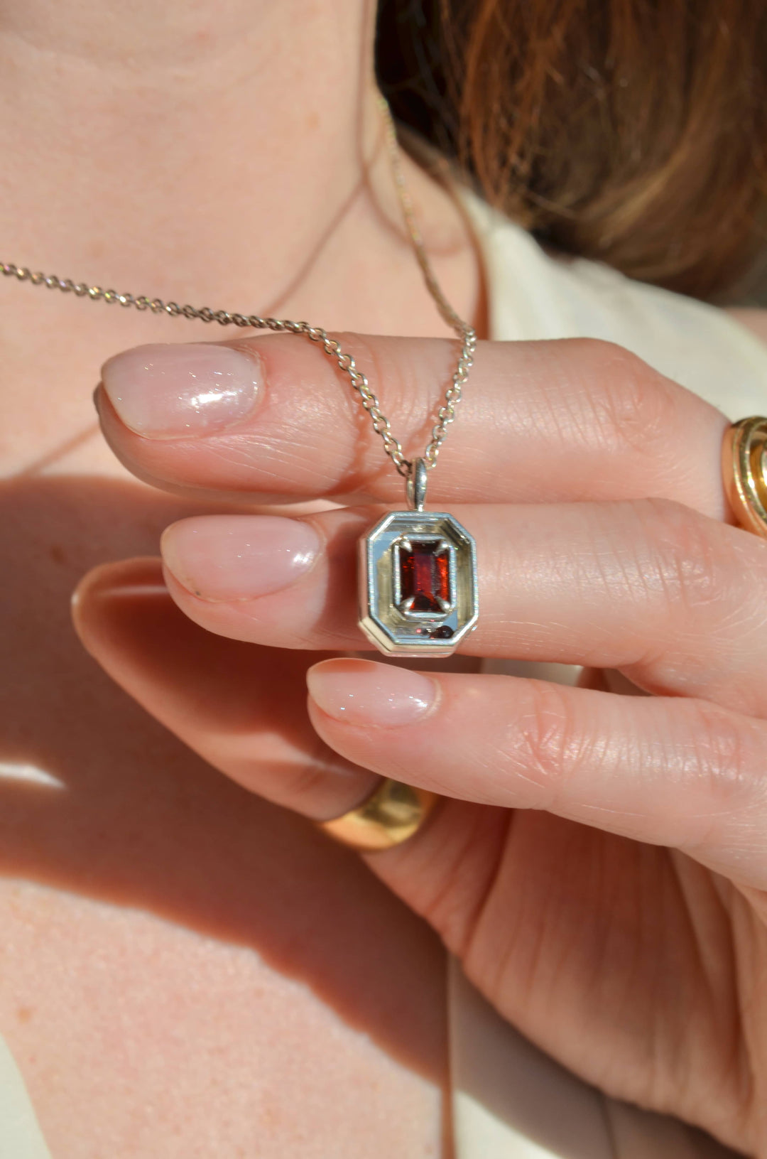 Garnet Orbit Charm 07
