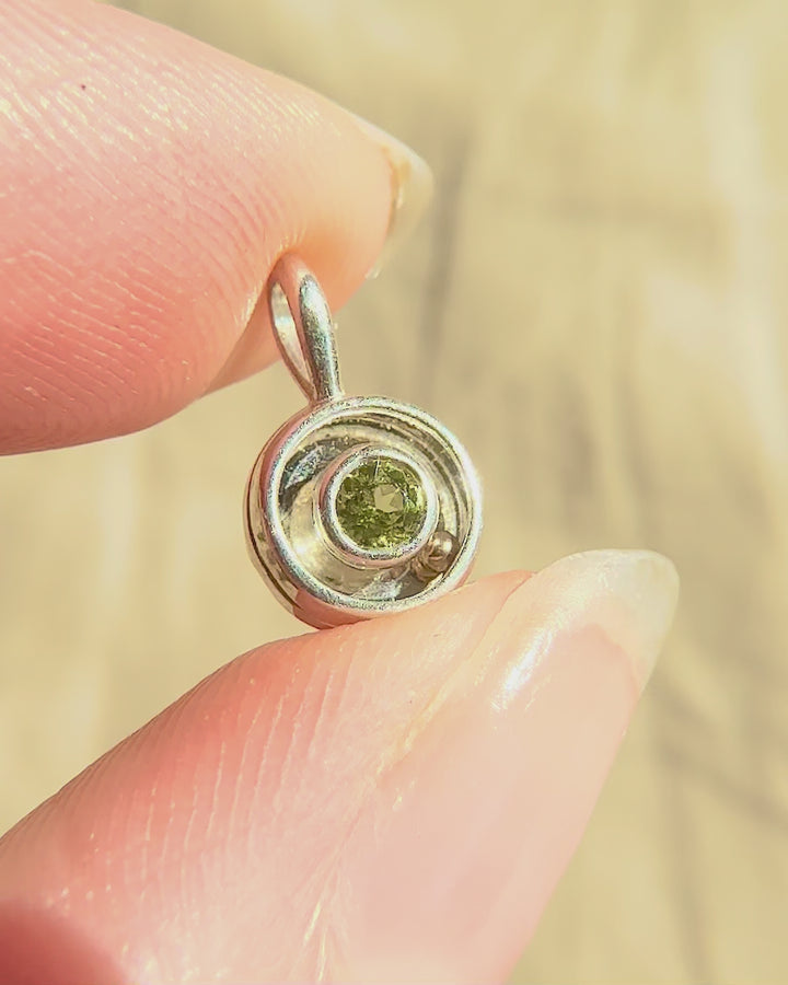 Peridot Orbit Charm 08