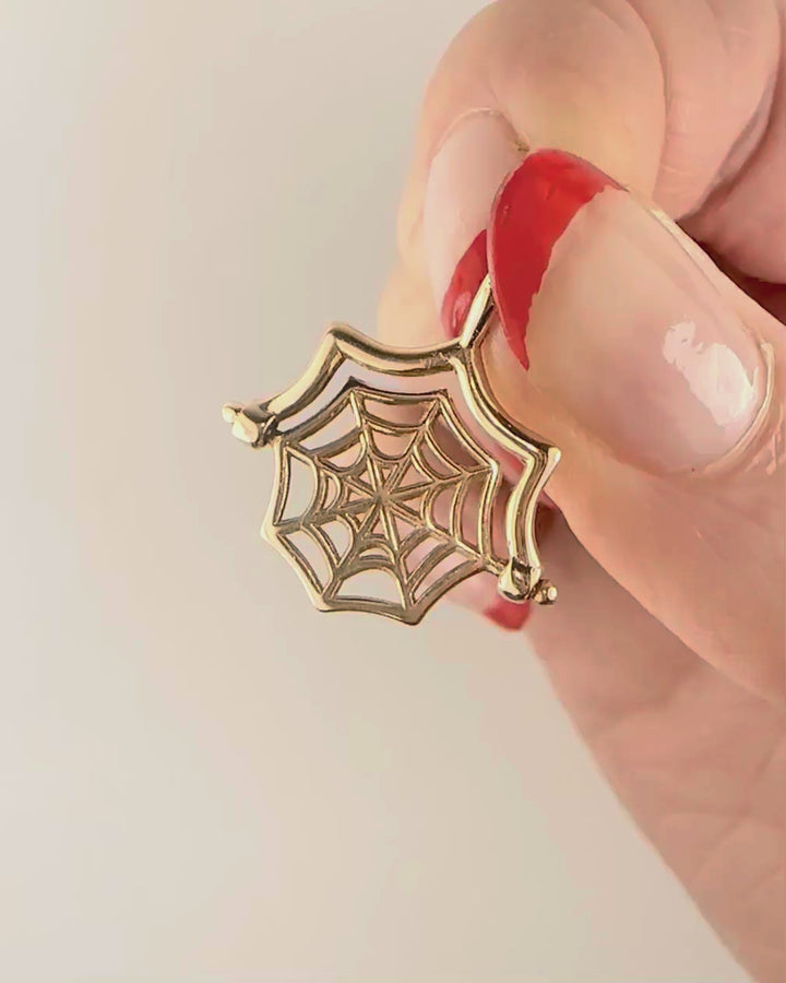 Spider Web Spinner Charm 🕸️
