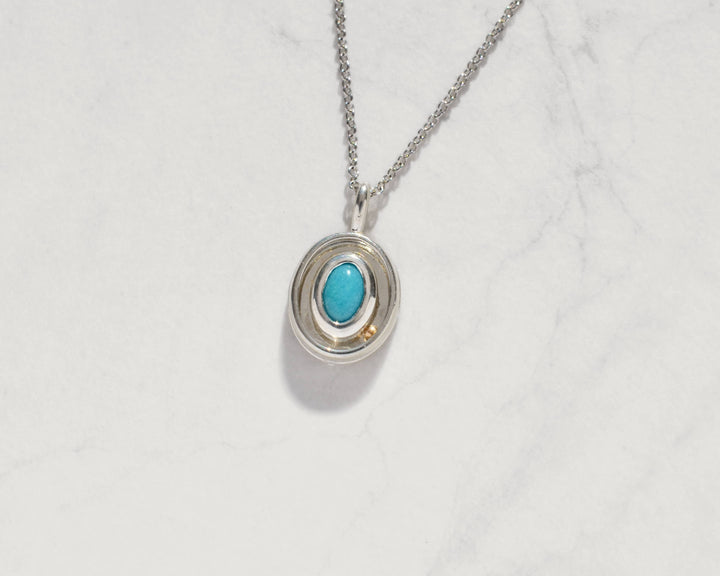 Turquoise Orbit Charm 06