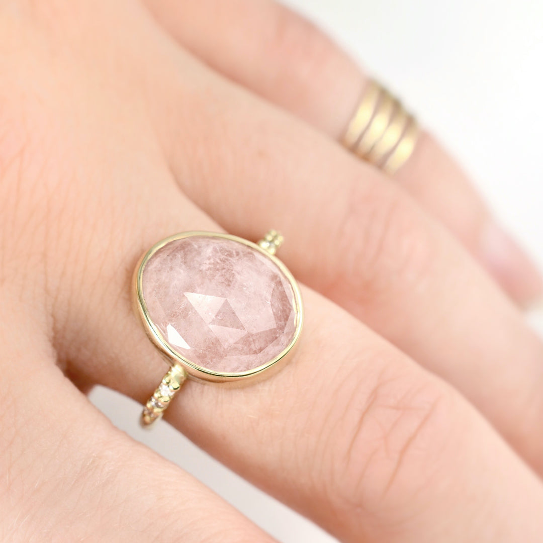 Morganite Cocktail Ring