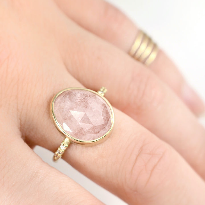 Morganite Cocktail Ring