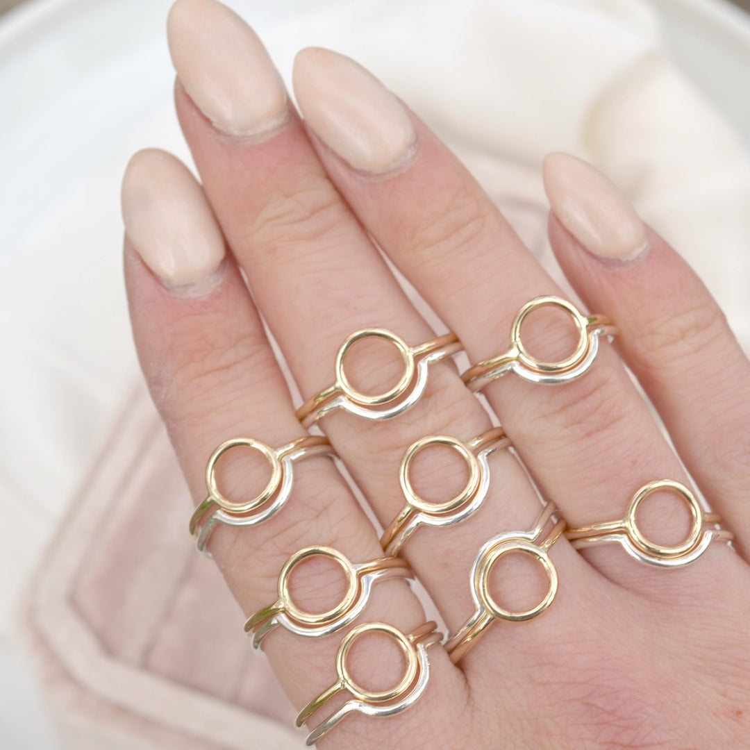 Sun and Moon Nesting Rings