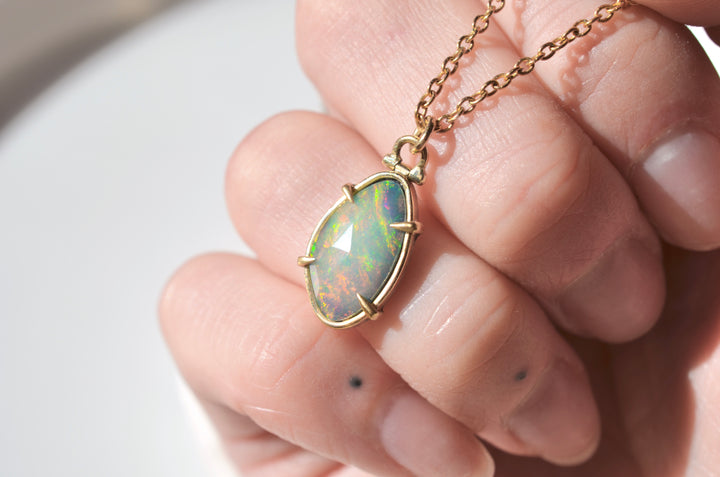 Opal Talon Necklace with Kinetic Hinge