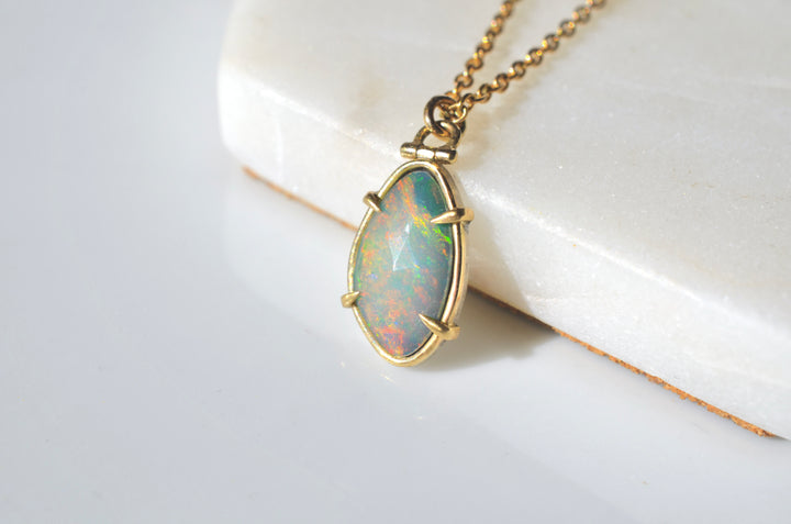 Opal Talon Necklace with Kinetic Hinge