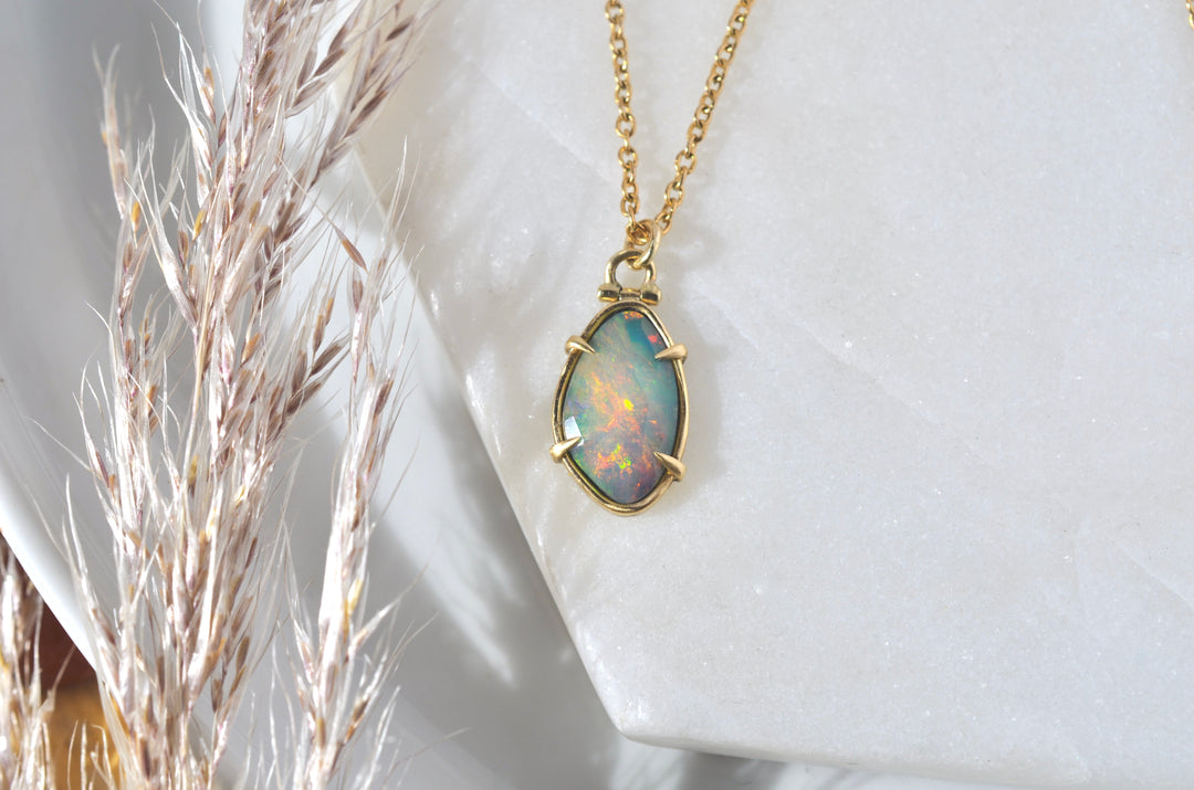 Opal Talon Necklace with Kinetic Hinge