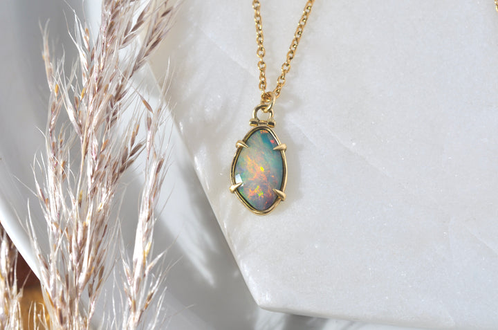 Opal Talon Necklace with Kinetic Hinge