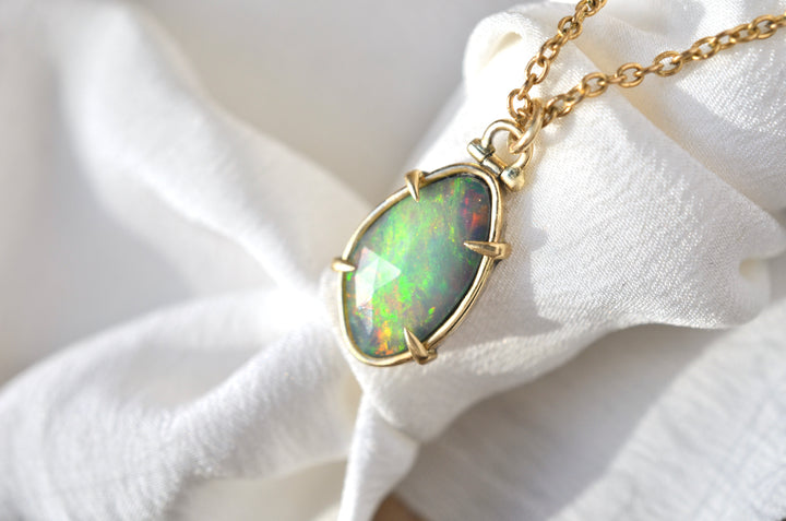 Opal Talon Necklace with Kinetic Hinge