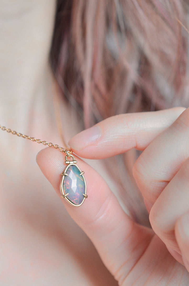 Opal Talon Necklace with Kinetic Hinge