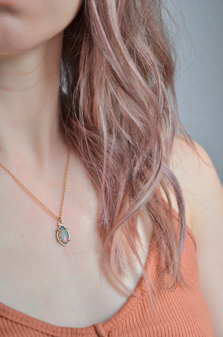 Opal Talon Necklace with Kinetic Hinge