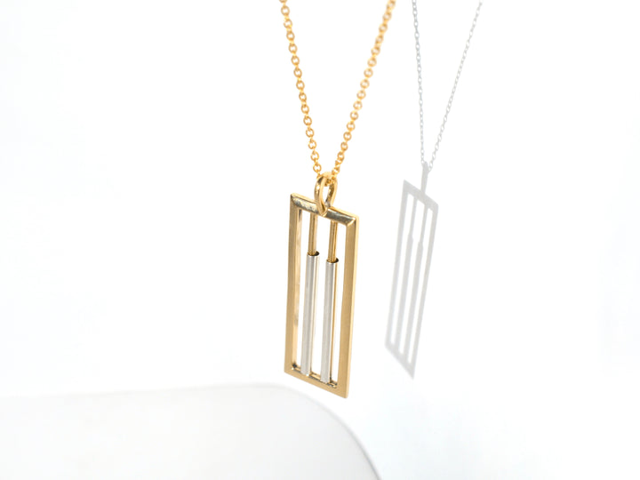 Brass Rolling Fidget Necklace