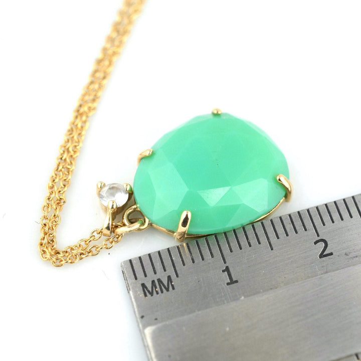 SALE Green Chrysoprase Necklace