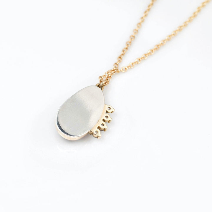 Morganite Halo Necklace